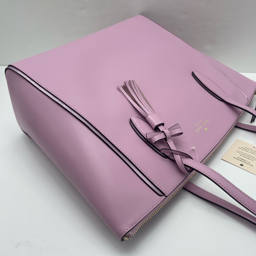 KATE SPADE KALI Quartz Pink Lg Top Zip Shoulder Tote Handbag 
Quartz Pink
NWT - Picture 8 of 16